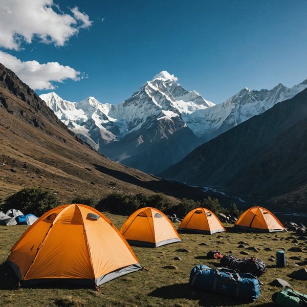 Comment organiser un camping pour une expédition de trekking dans l'Himalaya?
