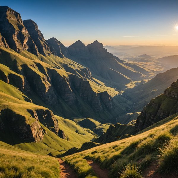 Quels sont les meilleurs itinéraires pour une randonnée dans les montagnes du Drakensberg en Afrique du Sud?